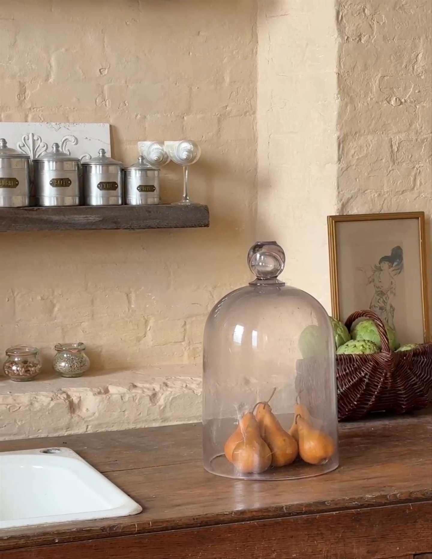 Antique Glass Bell