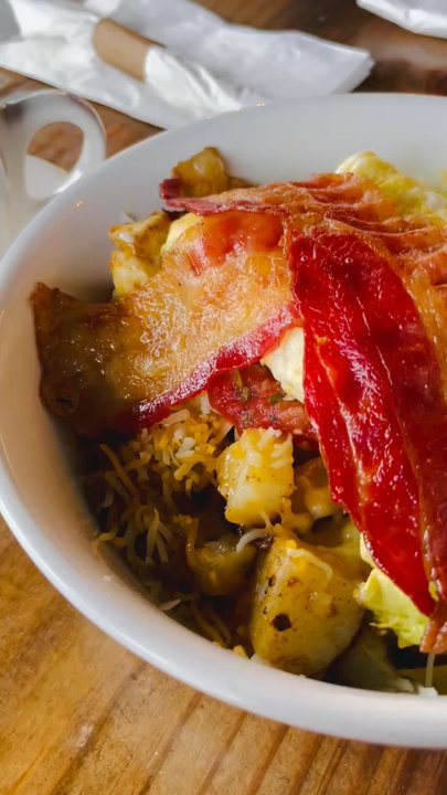 American Brew - Morning Hash is huge and packed full of everything - Coffee & Tea Near Me - Virginia Beach, Virginia