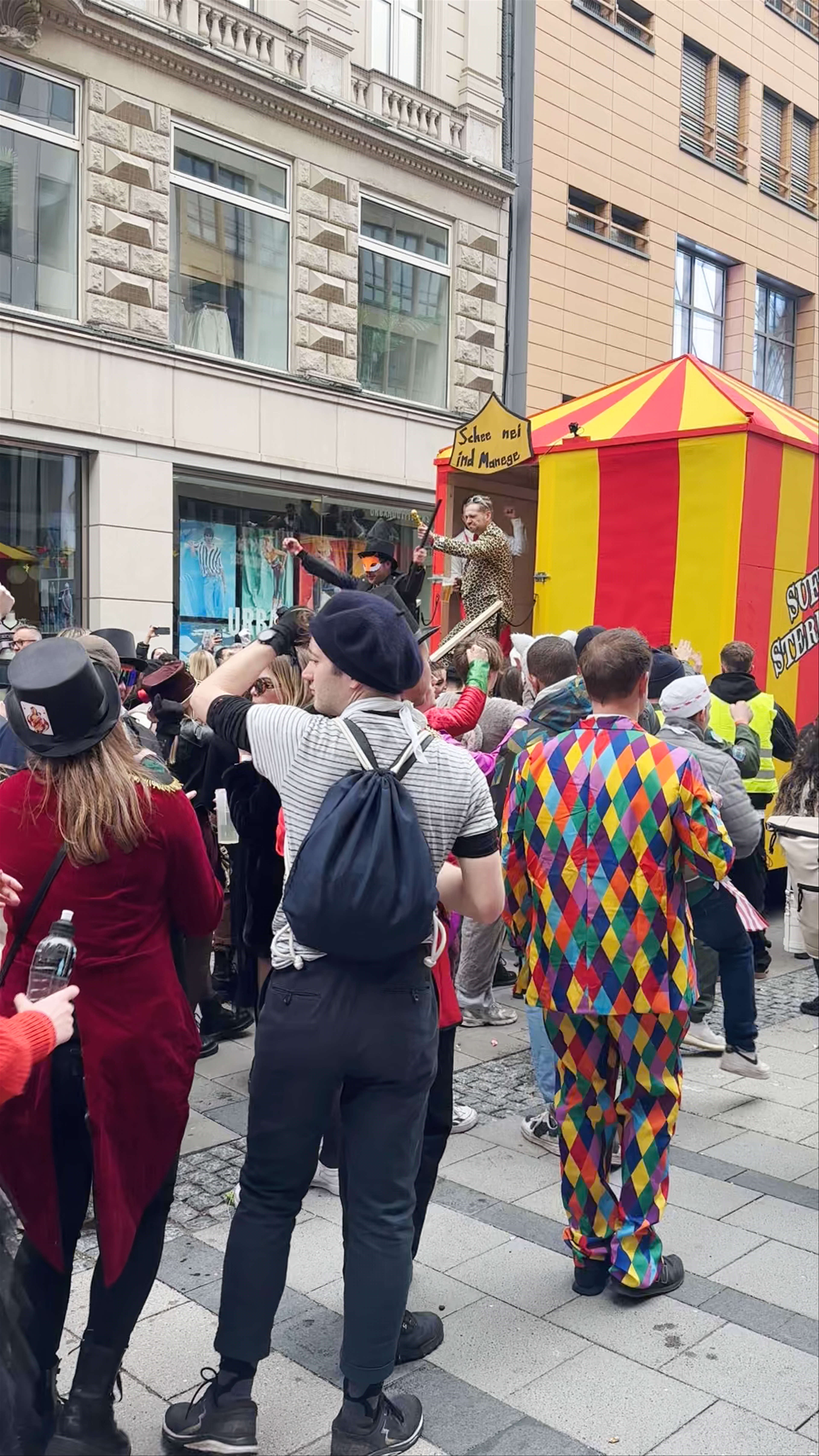 Kaufingertor Passage Carnival Celebration in Munich
