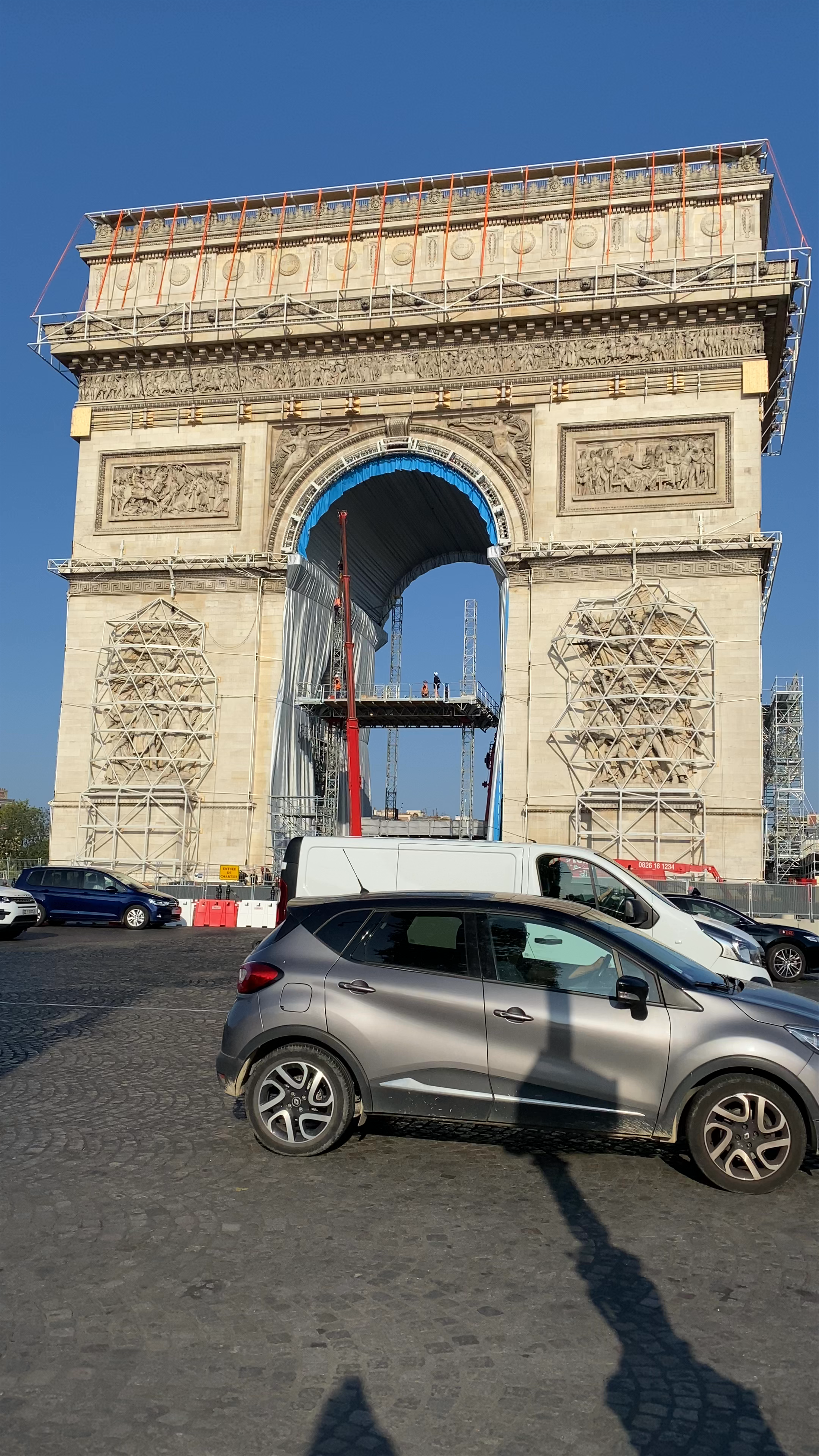 Arc de Triomphe Undergoing Renovation in Paris