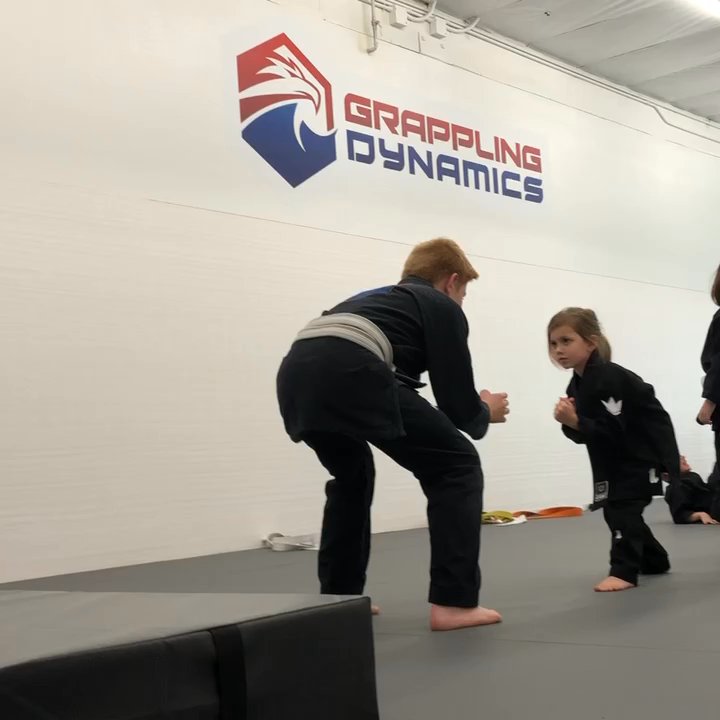 Grappling Dynamics - Lil Eagles (4-6yrs) practicing takedown drills - Brazilian Jiu-jitsu Near Me - San Diego, California
