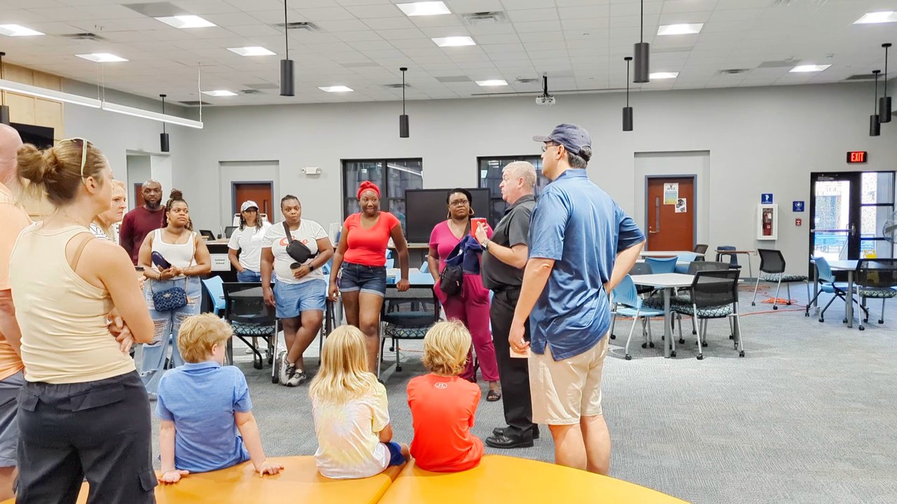 High Point Central High School - Inside the new library with Principal Mike Hettenbach. HPC Class of 2000 Reunion School Tour on July 19, 2025. - Middle Schools & High Schools Near Me - High Point, North Carolina
