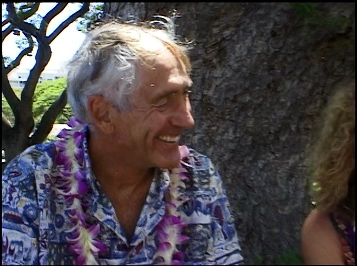 An aging surfer reflects on his past in a professional interview, interspersed with nostalgic black-and-white archival footage. He is joined by his wife, Joan Marie Florence, as they recount their shared history.
