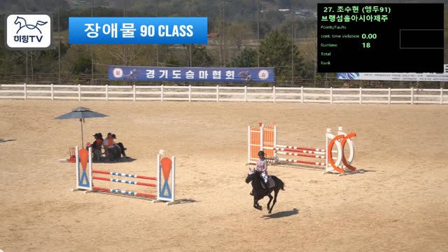 조수현2 (용두암) — 2026 춘계전국승마대회 (생활체육&유소년) · 장애물 90cm