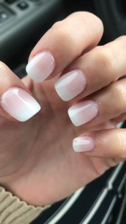 New Happy Nails - French ombré powder by Lydia - Nail Salons Near Me - Sarasota, Florida