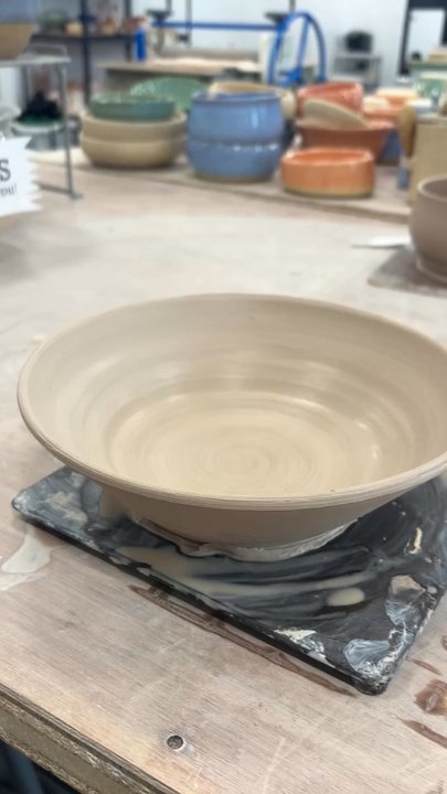Cone 6 Ceramics - Bowl after class - Paint-Your-Own Pottery Near Me - San Diego, California