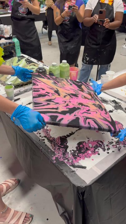 Hawaii Fluid Art - They help you and teach you how to do it too! - Art Classes Near Me - Winter Springs, Florida