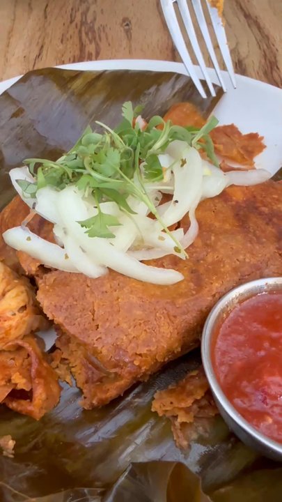 Nopalito - Tamal was excellent! Huge portion for an appetizer, only $10! - Mexican Near Me - San Francisco, California