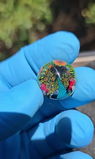Preview pic of Peacock 🦚 🍄 🌼 Marble