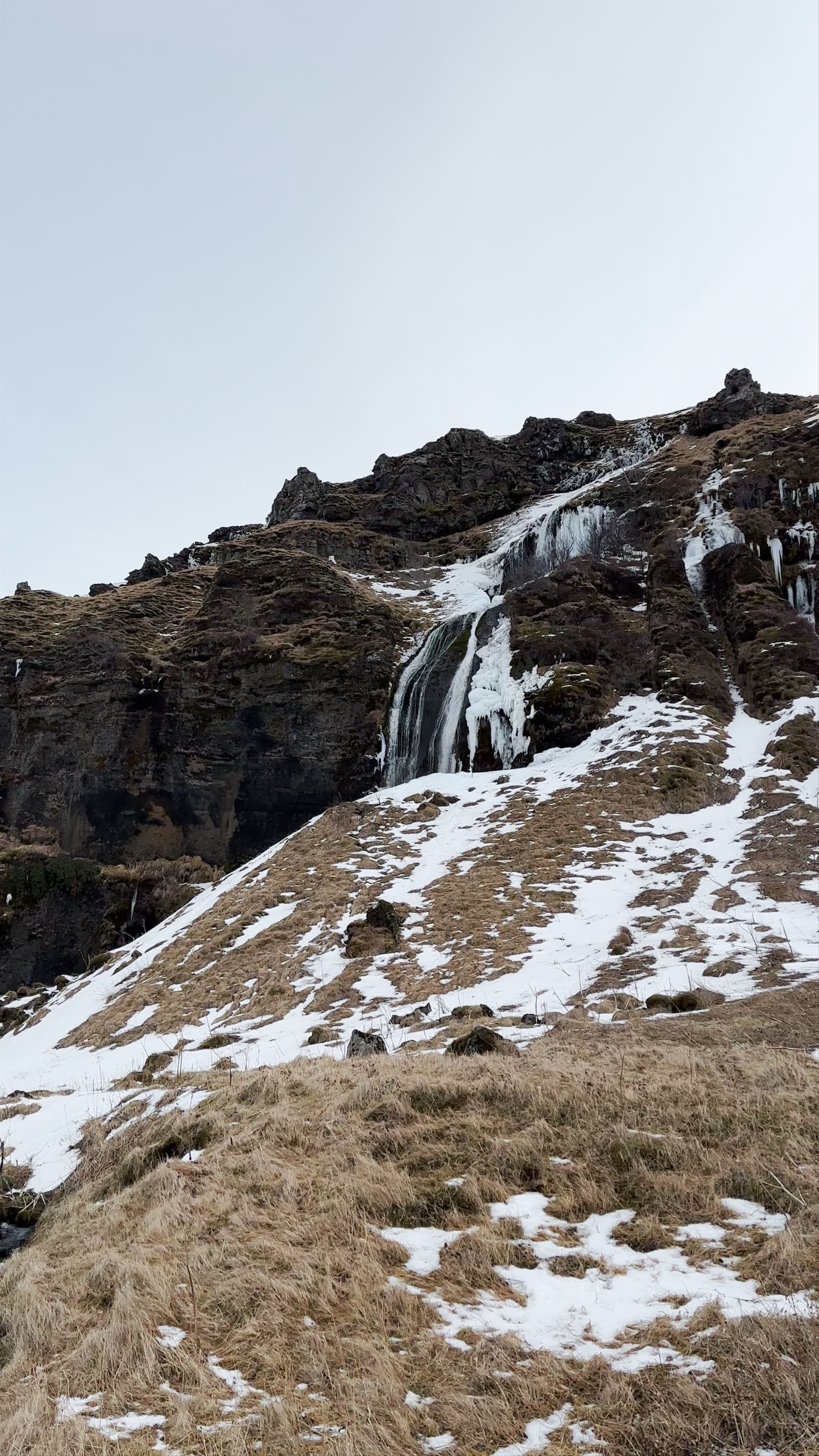 Seljalandsfoss Waterfall: Winter Serenity in Iceland