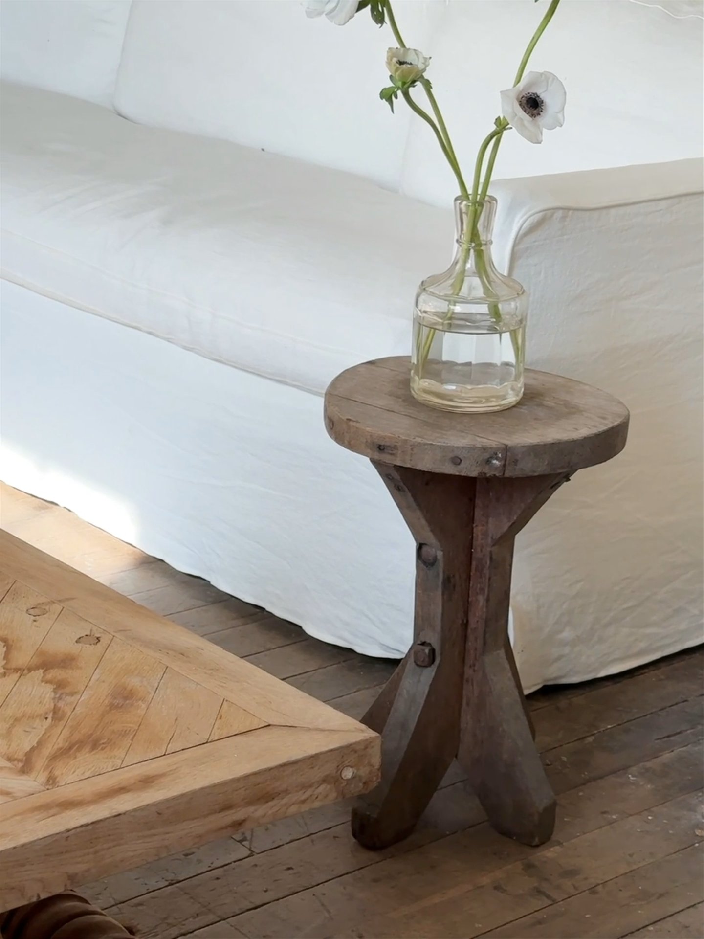 Antique Artists Side Table