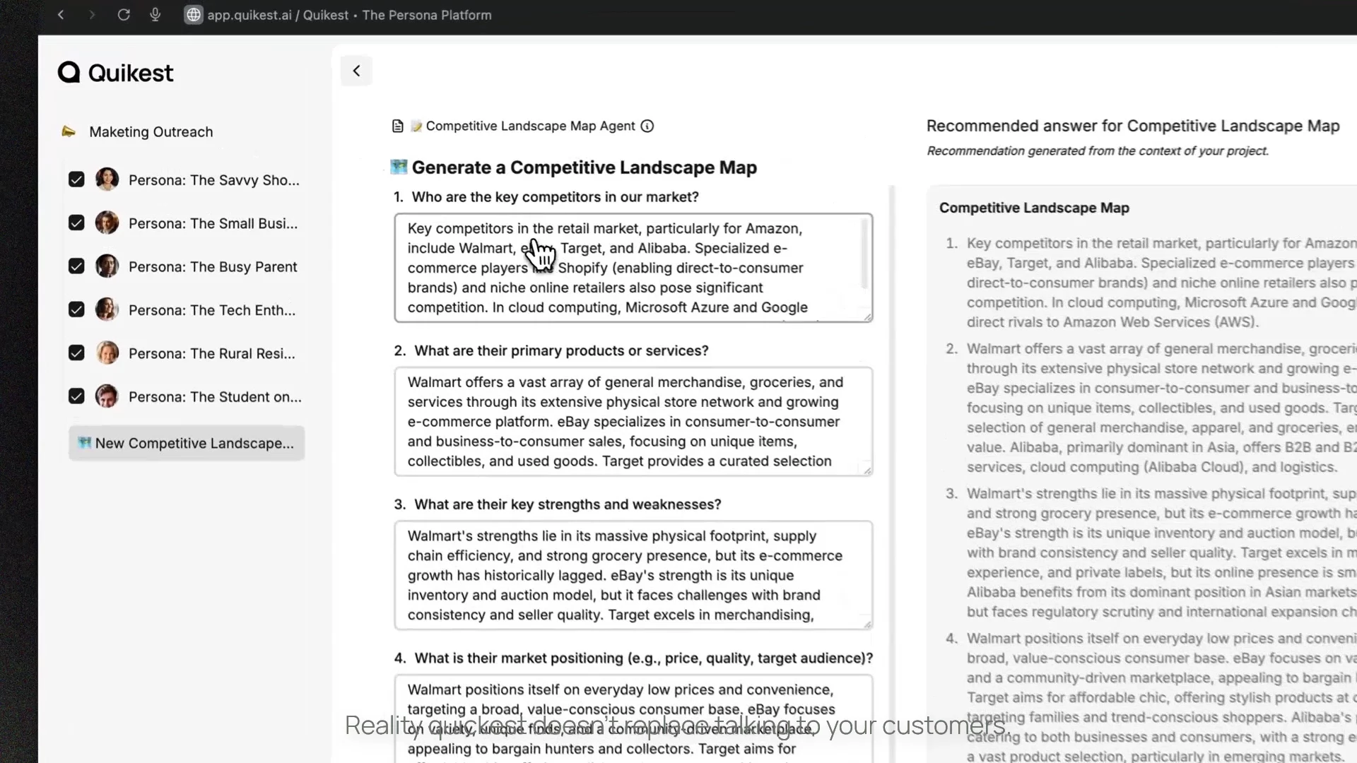 Quikest | AI Customer Personas image 1
