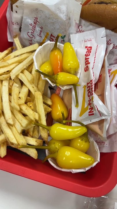 In-N-Out Burger - Hamburger, Double Meat, and Fries - Burgers Near Me - Riverside, California