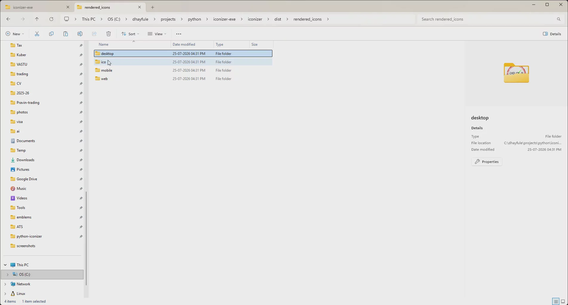 Pravin Dhayfule's Simple Python Iconizer image 1