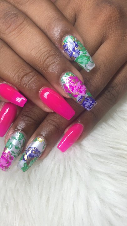 Nail 1st - Jelly nails and new foils always do the trick!! - Nail Salons Near Me - Raleigh, North Carolina