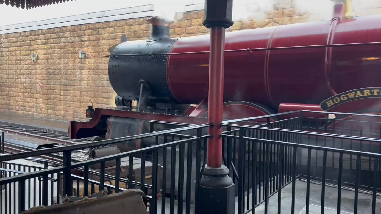 Hogwarts Express Hogsmeade Station - Pulling in - Amusement Parks Near Me - Orlando, Florida