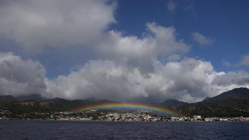 Rainbow in Dominica poster