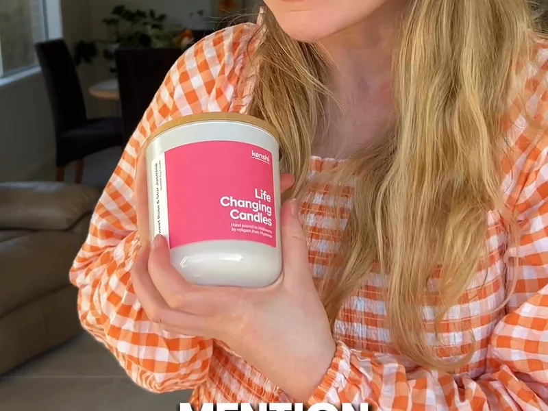 Kenshi Candles UGC ad