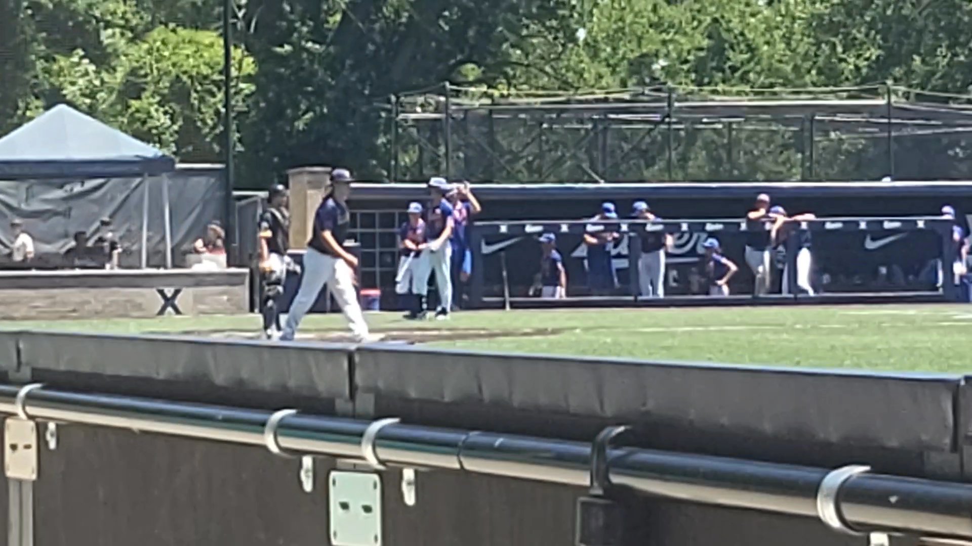 Hard single to cash another run Xavier U tourney semis July 2022