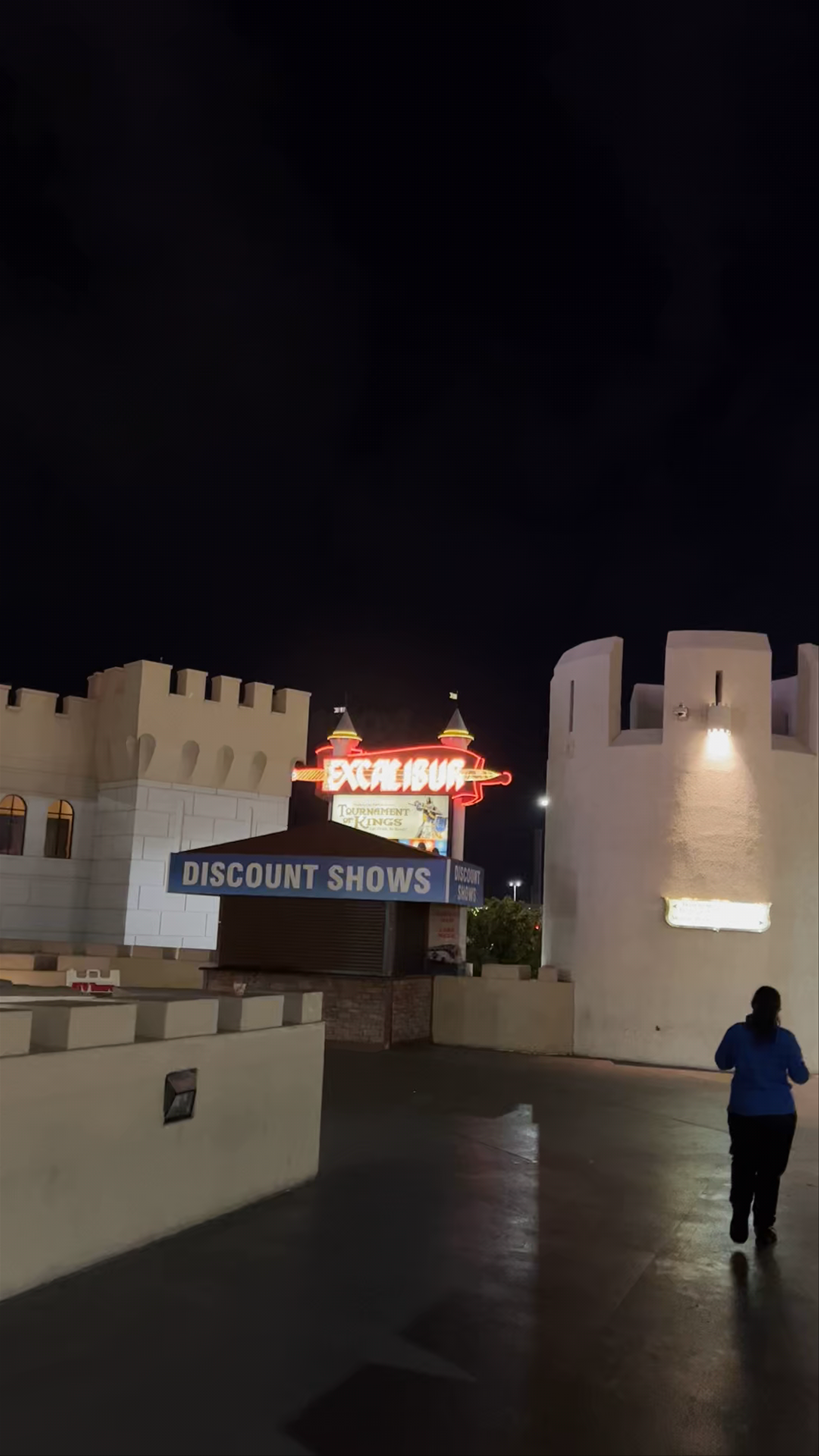 Night Lights and Medieval Magic at Excalibur Hotel & Casino, Las Vegas