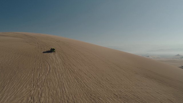 Driving in the desert