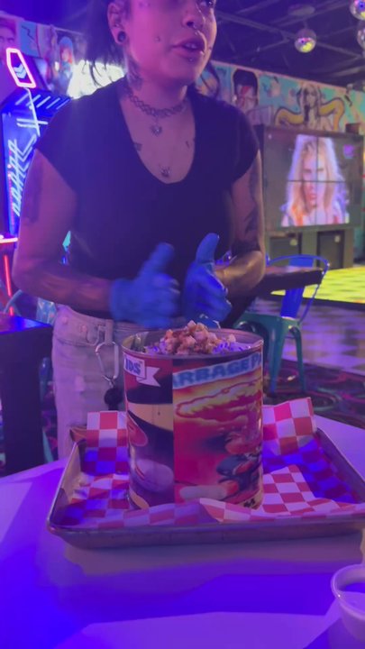 RAD - Pail of nachos! So delicious and unveiling was neat to watch! - Sports Bars Near Me - El Paso, Texas