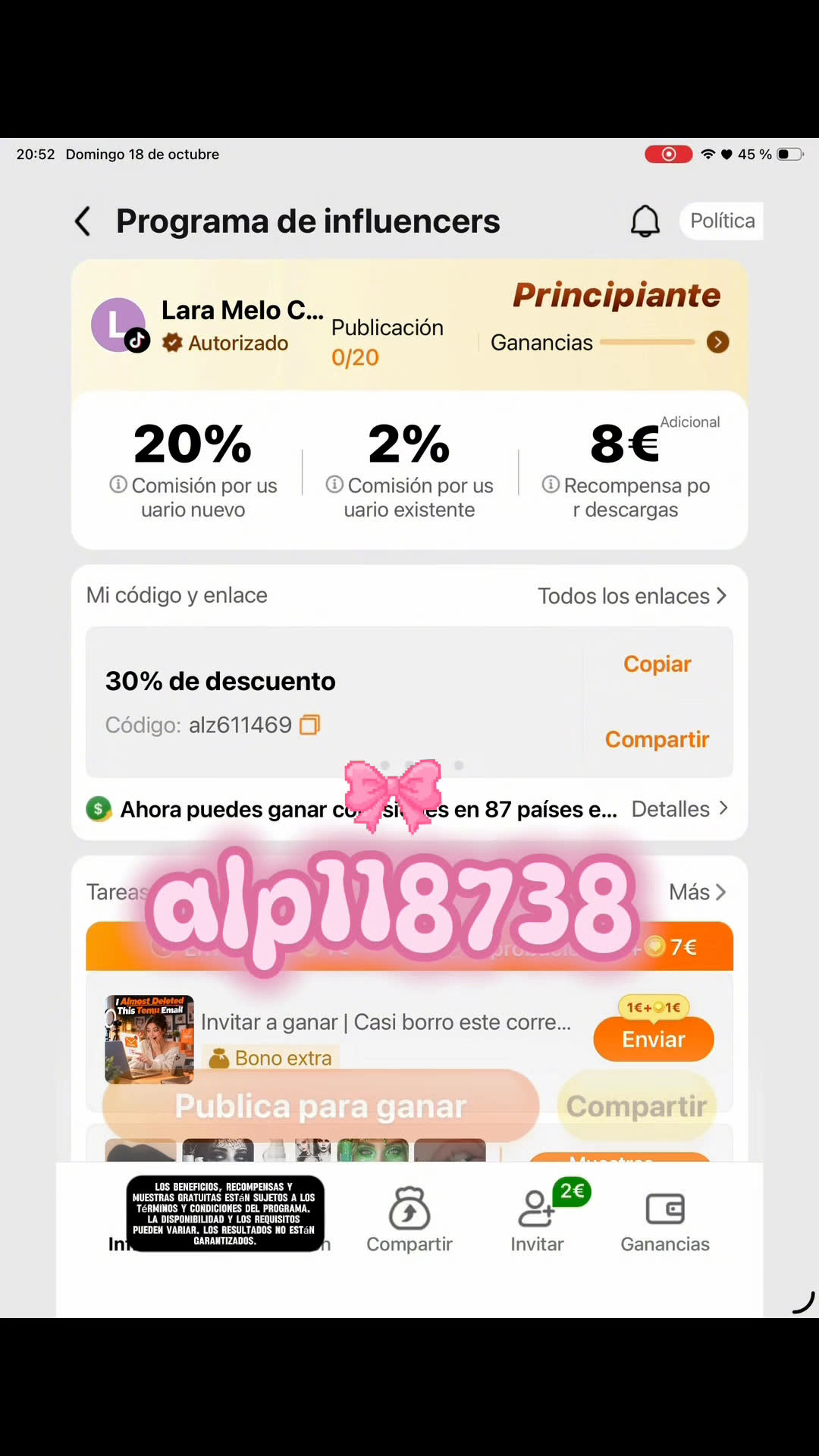 Vídeo UGC 2 de Lara