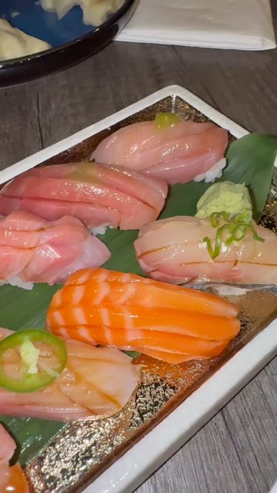 Naamah Sushi - Tuna otoro salmon hamachi nigiri sushi I forgot the other name but all so good - Sushi Bars Near Me - Boca Raton, Florida