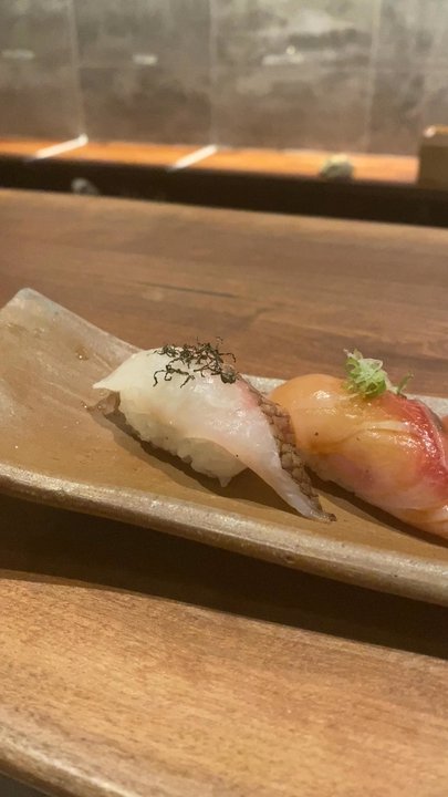 Sushi Mon - Nigiri Omakase beautiful presentation - Japanese Near Me - Raleigh, North Carolina