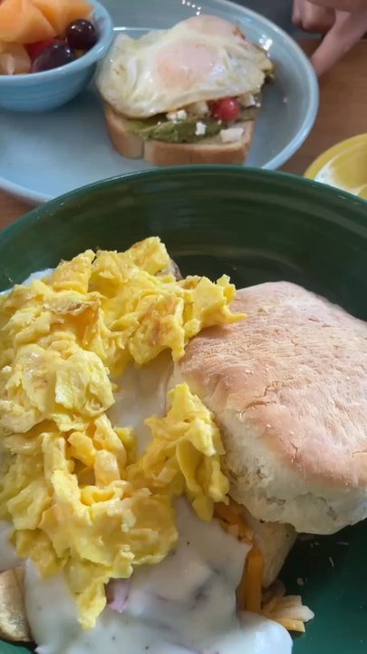 Charlotte’s Cafe - I had the gravy bowl w/ biscuit - Breakfast & Brunch Near Me - Berkeley Springs, West Virginia