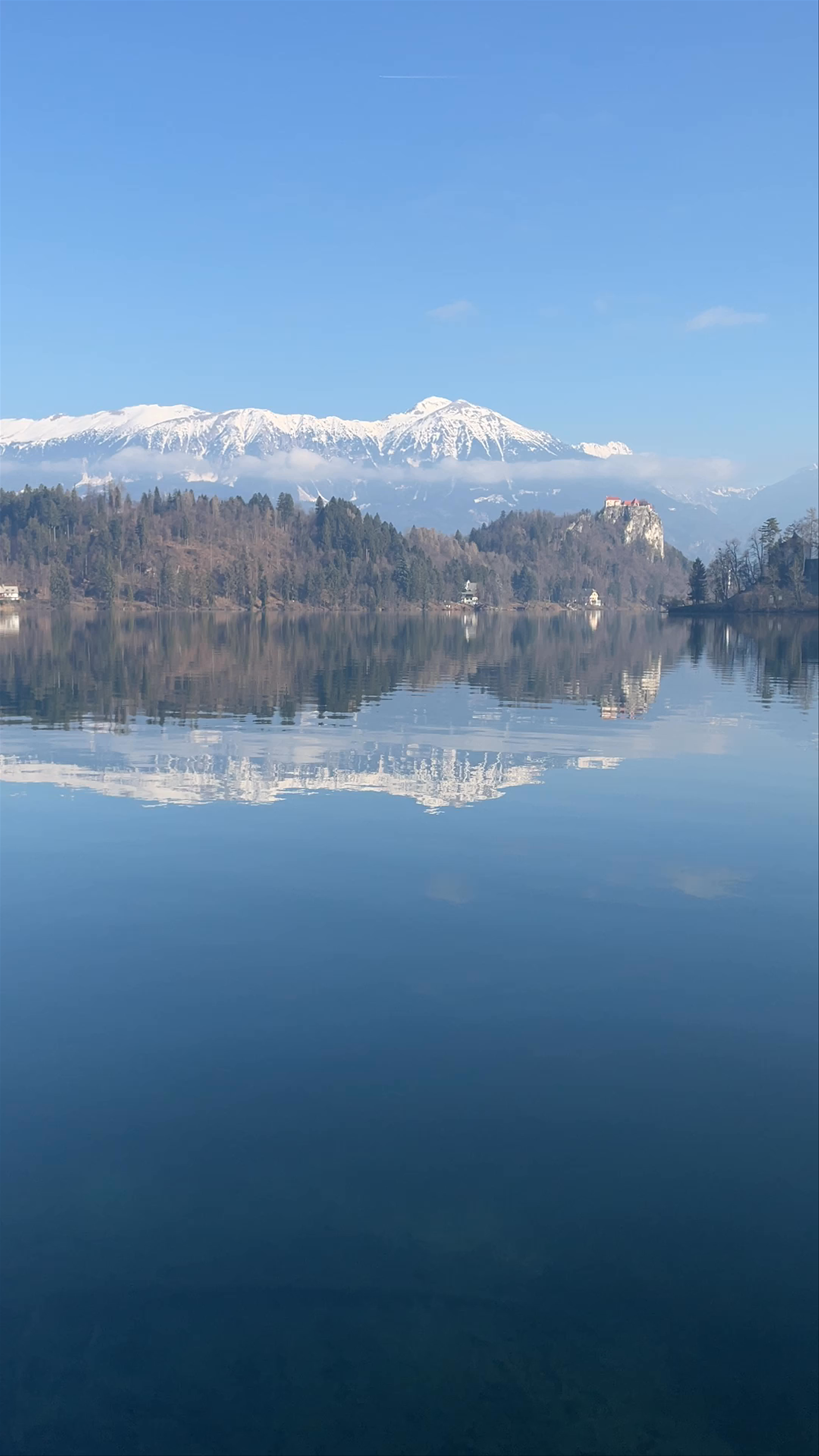 Bled Castle and Lake Bled Serenity in Winter