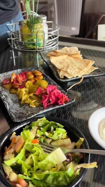 Halab Cafe - We went to Halab Cafe, nice atmosphere and fresh delicious food. My favorite is the garlic sauce and they brought out a tea set too. - Middle Eastern Near Me - Columbus, Ohio