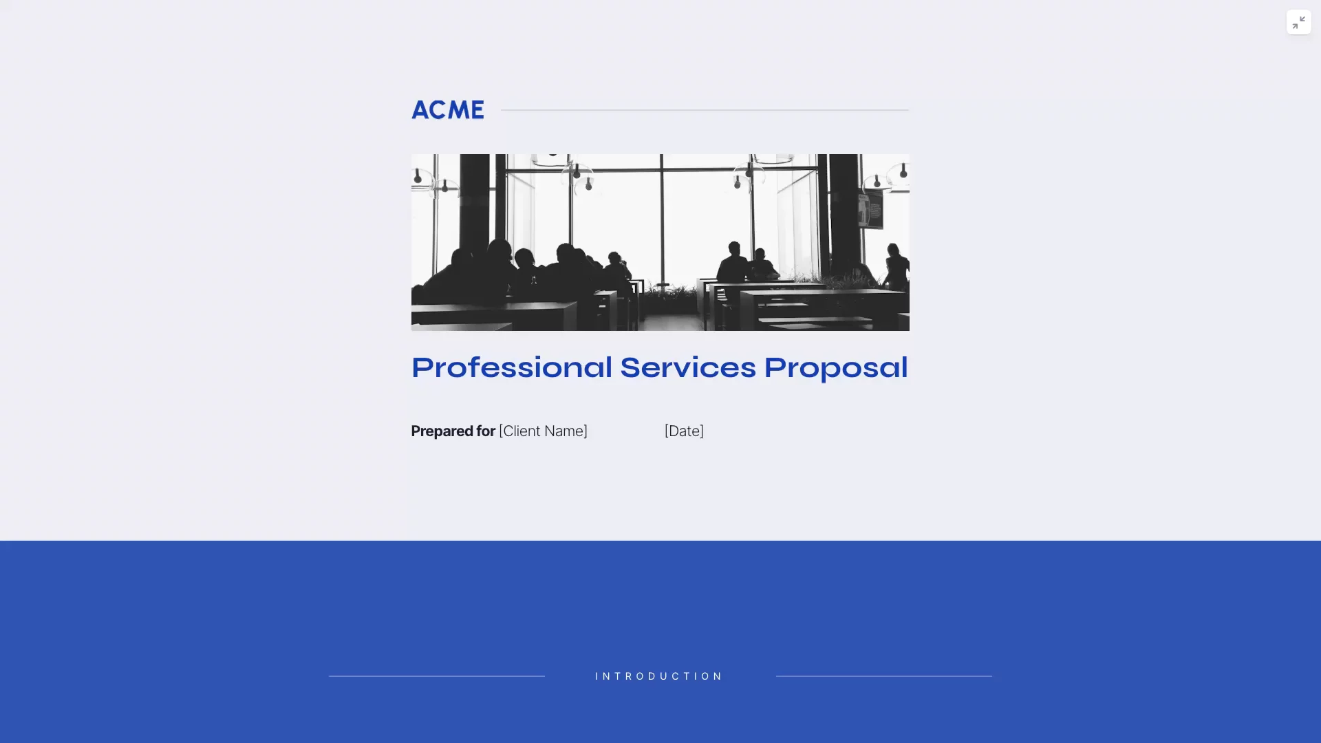 Preview of Professional Services Proposal Template with Payment