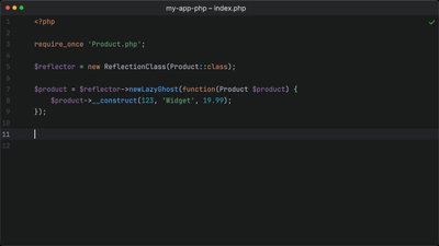 Implement lazy loading objects in PHP 8.4