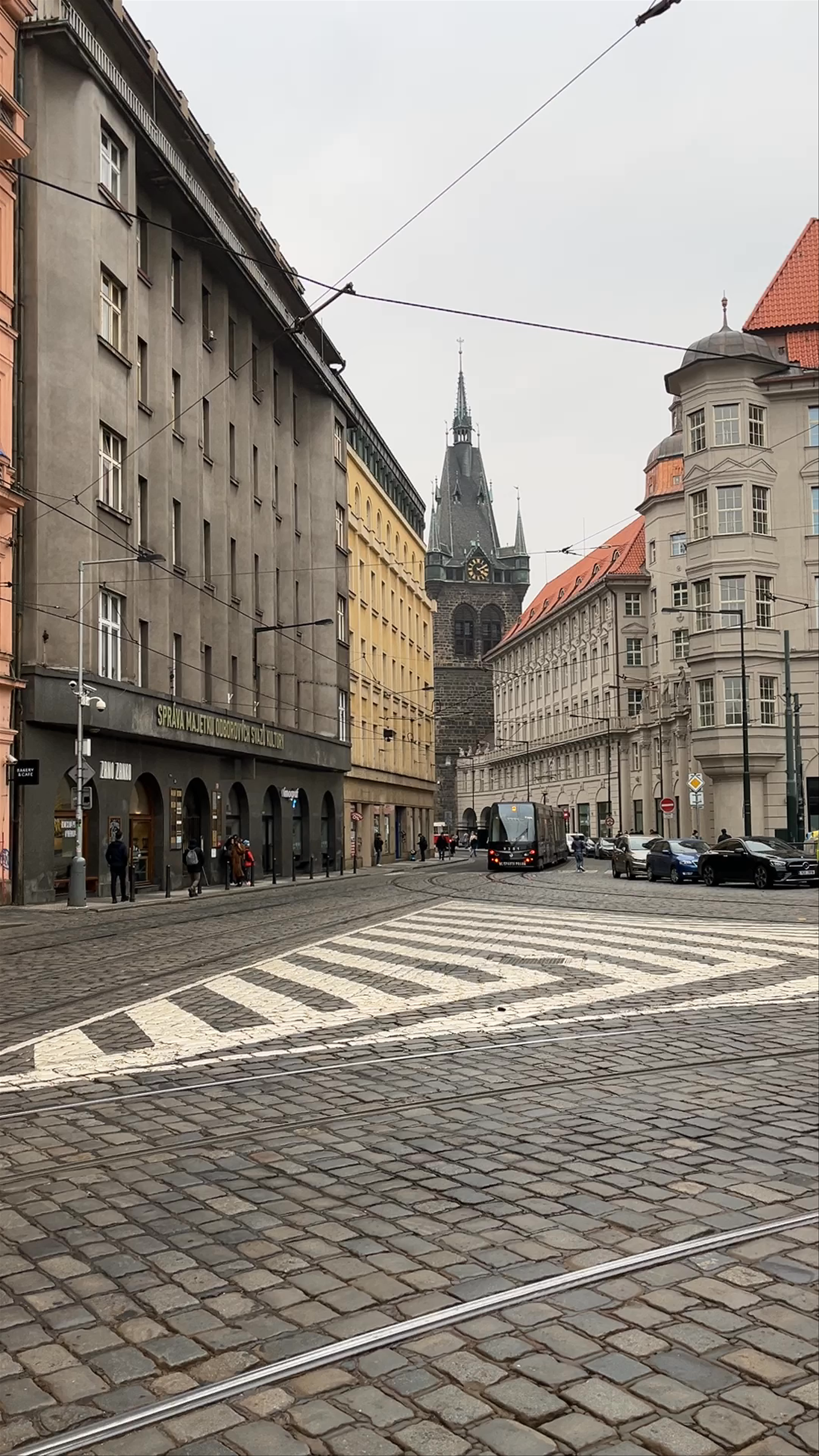 Historic Streets of Prašná brána in Old Town, Prague
