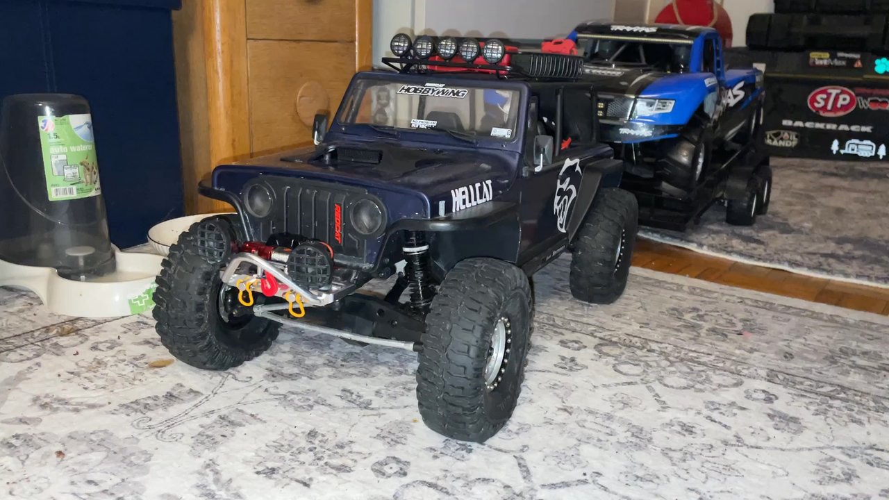 Amazing RC Store - Redcat marksman TC8 1/6  pulling redcat 1/6 utility trailer that hauling one of my Traxxas UDRs - Hobby Shops Near Me - Mississauga, Ontario