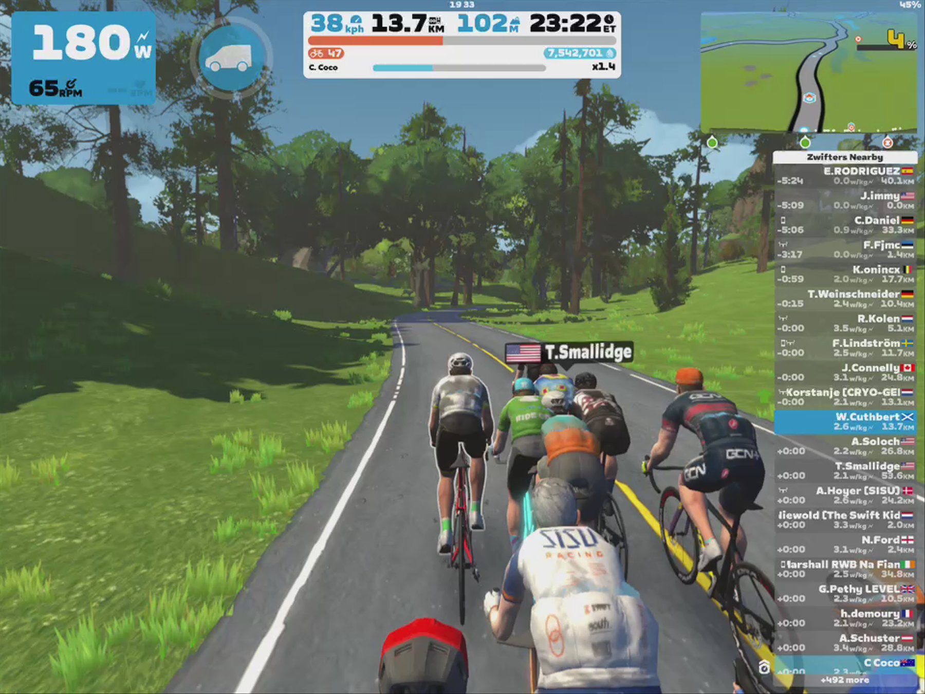 Zwift - Pacer Group Ride: Wandering Flats in Makuri Islands with Coco