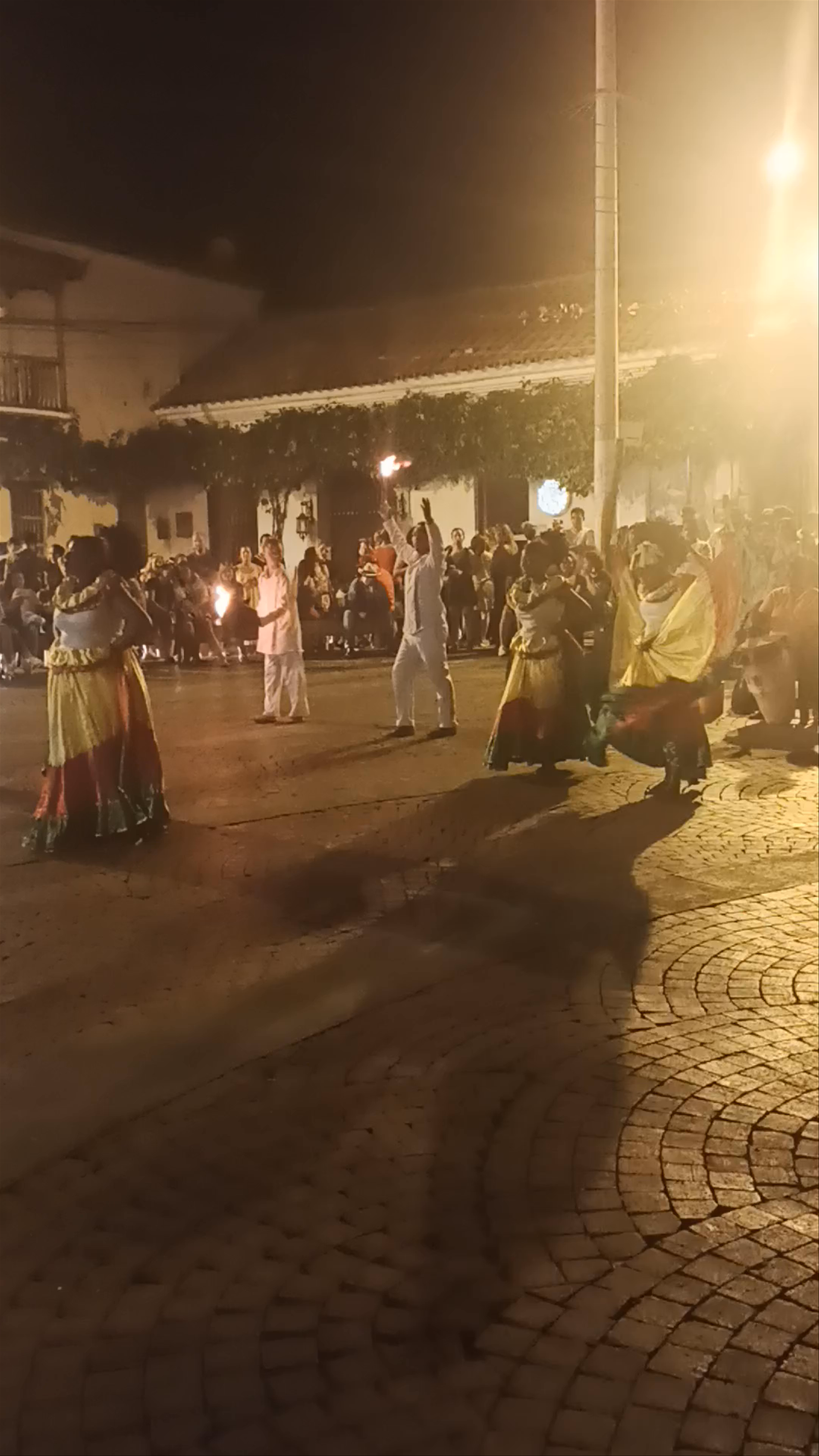 Nighttime Cultural Dance in Plaza de la Trinidad, Cartagena