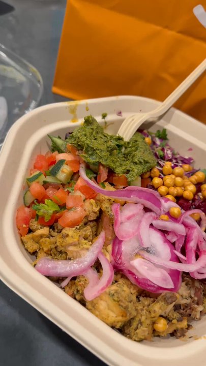 Mezeh - This Mezeh bowl didn't stand a chance after the video ;-) - Mediterranean Near Me - Apex, North Carolina