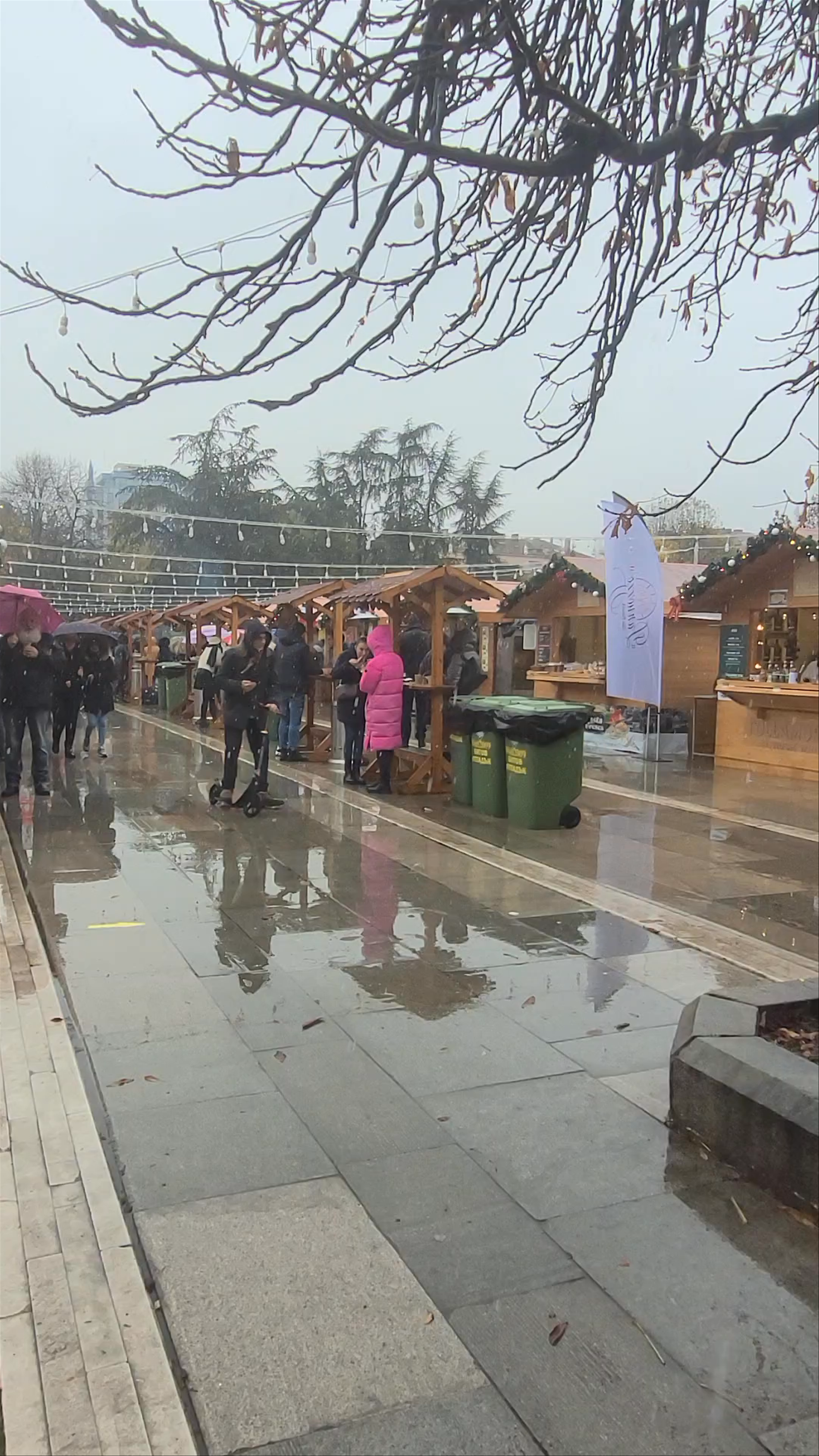 Winter Market Walkthrough in Malinova Dolina, Sofia