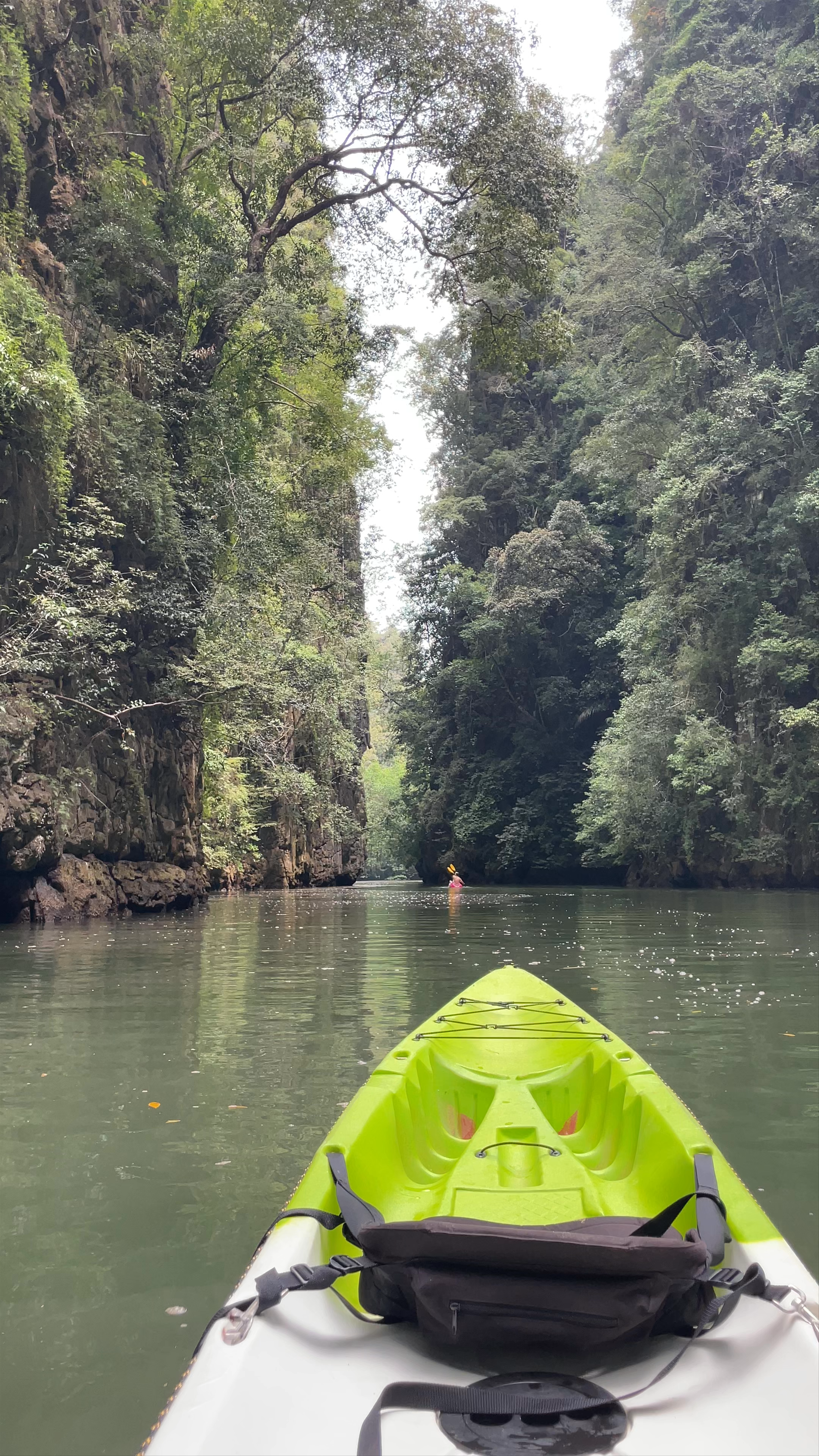 Kayaking Through Serene Cliffs at Nai Sa, Krabi