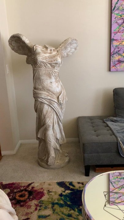 LA Mini Movers - 600 lb Angel statue installation, Tim and Chris did an amazing job! Not one scratch on her :) - Movers Near Me