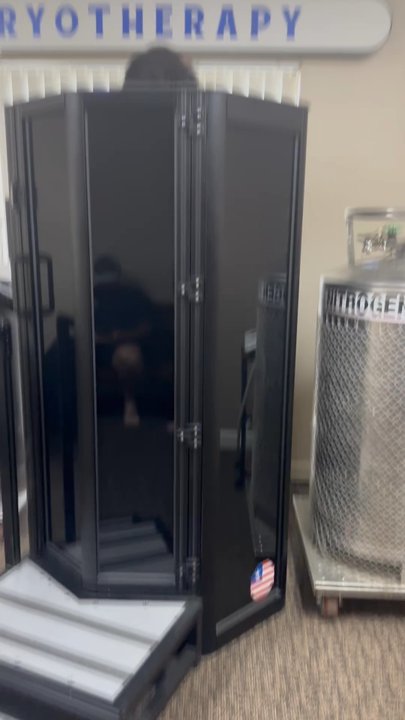 ReNew You Cryotherapy - Uchi doing cryo for the first time. - Cryotherapy Near Me - Tyler, Texas