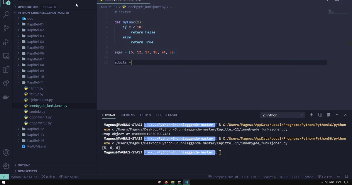 De viktigste innebygde funksjonene i Python | Utdannet.no