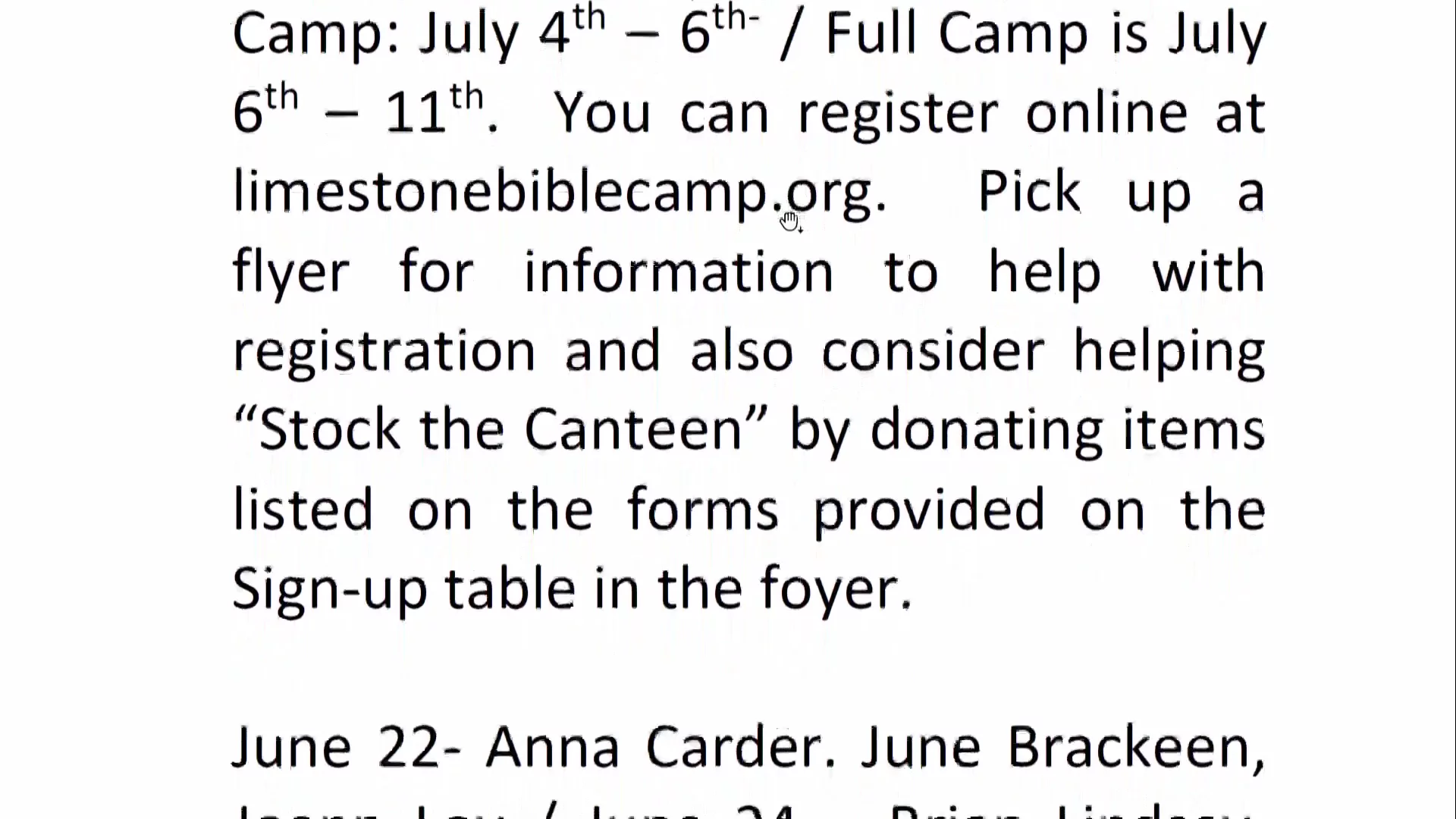 Bethel Service, June 18, 2025