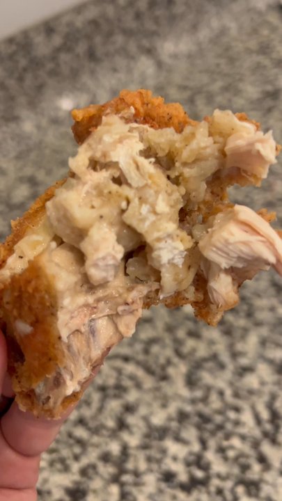 KFC - I'm not even sure it's chicken! Just a slimy glob of jello chicken.... Gross - Fast Food Near Me - Yucaipa, California