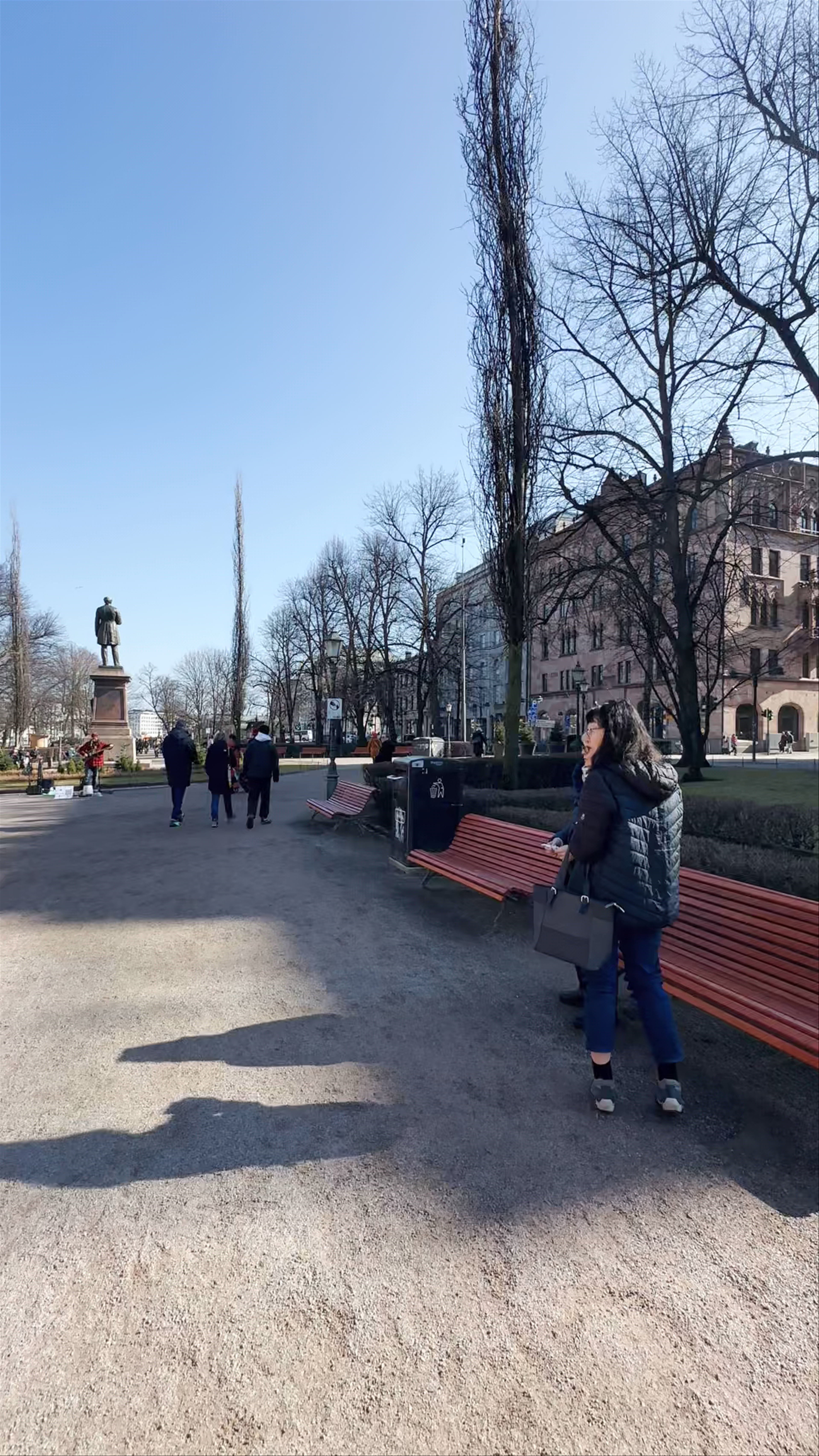 Springtime Stroll at Esplanadi Park, Helsinki