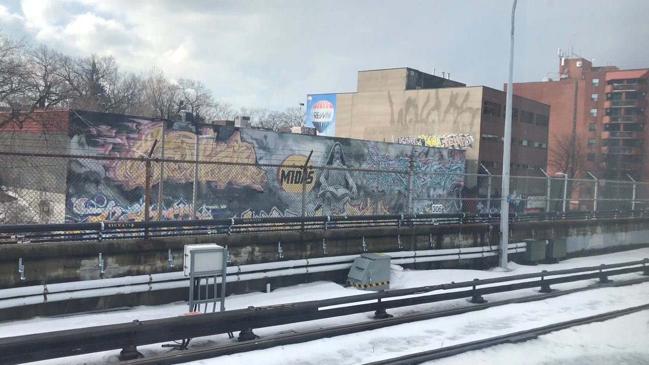 Keele Subway Station - MIDAS wall, it's old now..  hopefully a new collection soon...??? - Train Stations Near Me - Toronto, Ontario