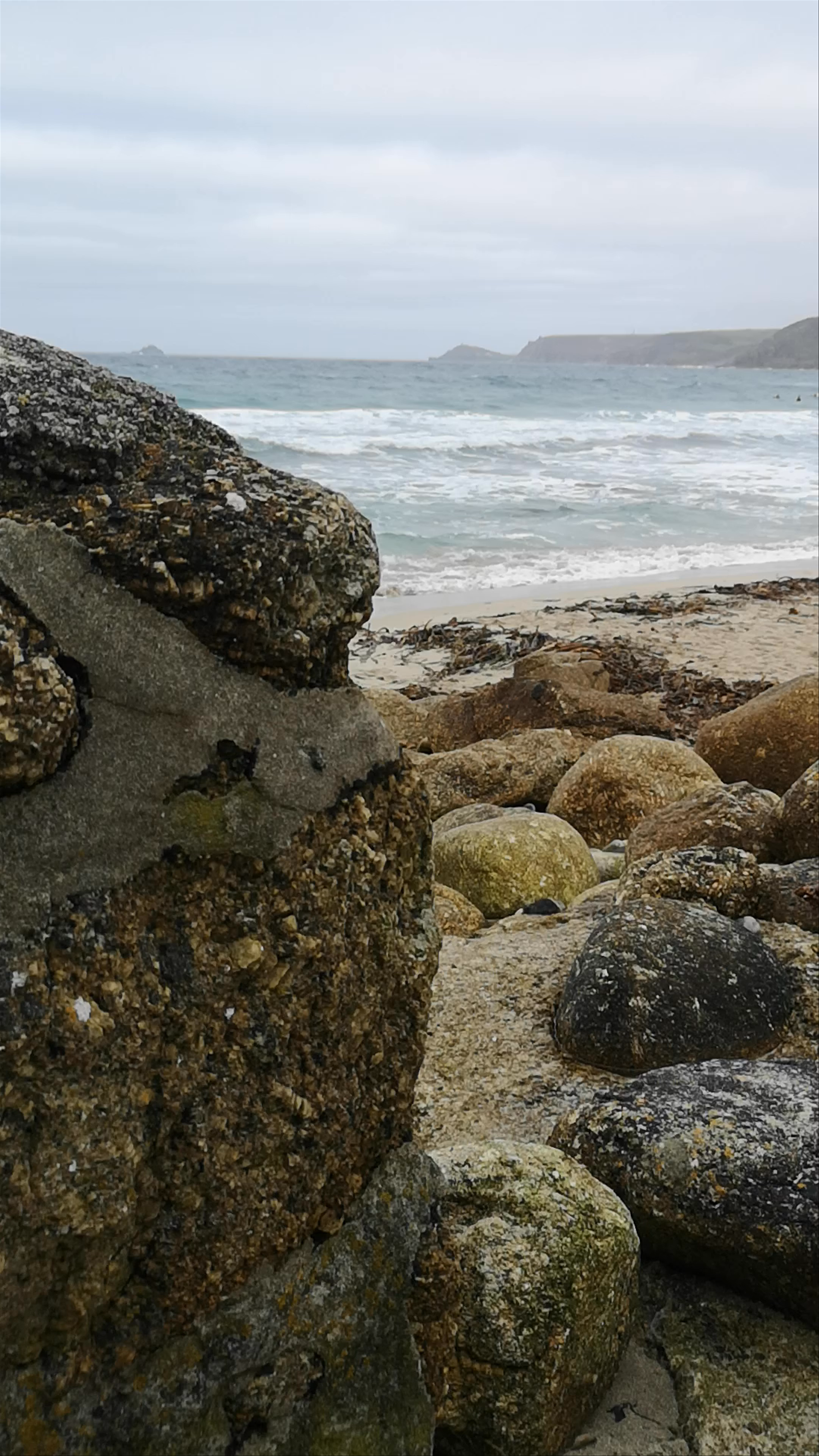 Wild Coastal Serenity at Sennen Beach, Penzance