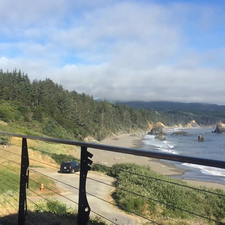 Redfish - The view from the outside desk is impressive and the atmosphere is relaxing. - Seafood Near Me - Port Orford, Oregon
